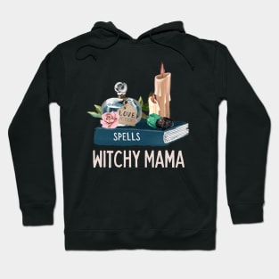 Witch Gift Witchy Mama Wicca Gift Book of Shadows Hoodie